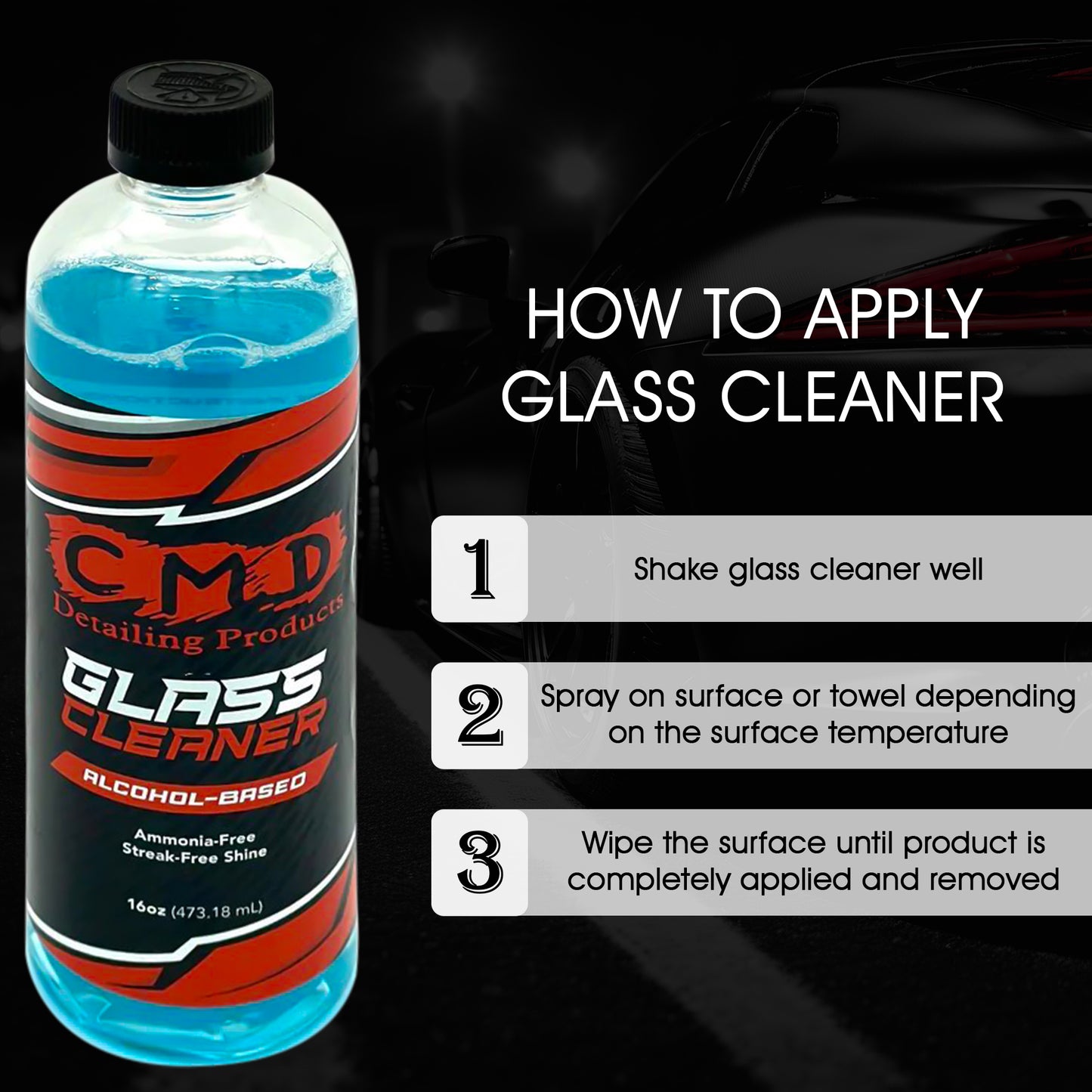 Glass glass Cleaner 16oz